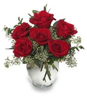 Vazo içerisinde 5 adet kırmızı gül  Hakkari hediye çiçek yolla 
